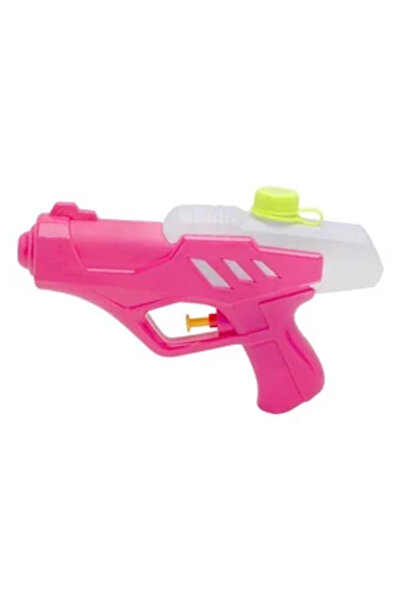 Zumzeria Pistol cu apă din plastic alb fucsia 20cm