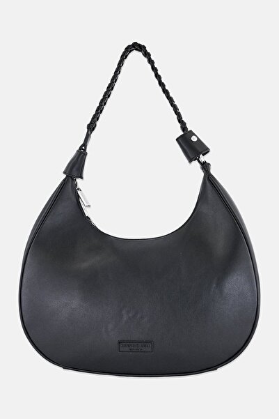 Kenneth Cole Women Brand Logo Shoulder Bag, Black