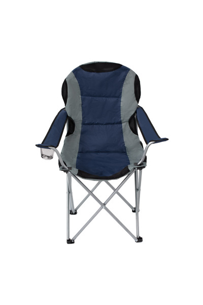 Zumzeria Scaun pliant gri închis și albastru cu husă de camping 59x59x105cm