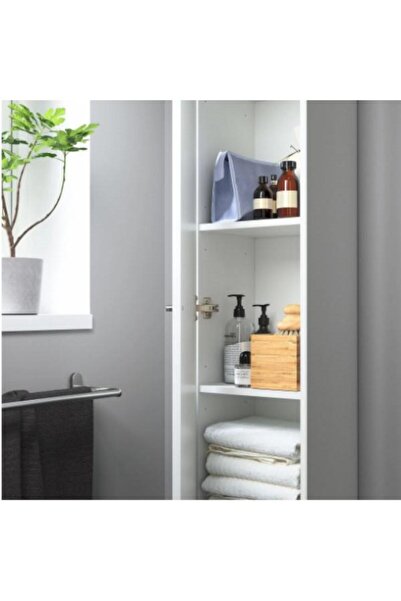 IKEA NYSJÖN banyo boy dolabı, beyaz, 30x190 cm