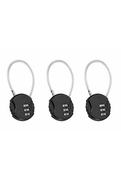 General Store Set 3 lacate cu cifru, Sigur si protejat impotriva furtului, 3 ...