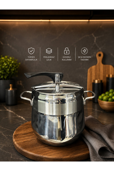 Vivaldi Orkide Pressure Cooker 10 Lt Black