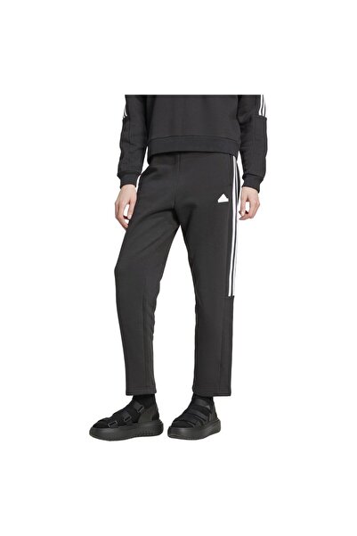 adidas Pantaloni de trening din fleece pentru femei, Tiro Cut, cu 3 dungi, M