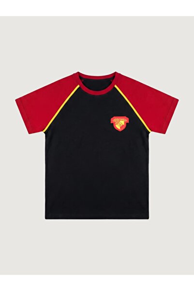 GOZGOZ Göztepe Kadın Kırmızı Kol Siyah Tişört