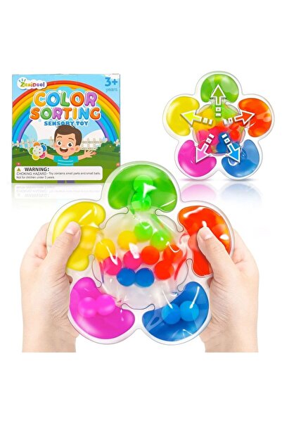 SARALMA Joc senzorial interactiv pentru sortarea culorilor ZaxiDeel, forma de...