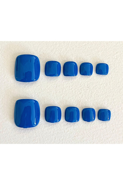 Nailvana (Μεσαίο) Χειροποίητα νύχια ποδιών από μπλε ζαφείρι