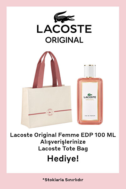 Lacoste Original Femme EDP 100 ml + Çanta - Kadın Parfüm Set