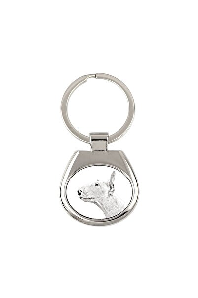 Art - Dog Bull Terrier - breloc cu un câine, breloc cu imprimeu, pandantiv pe...