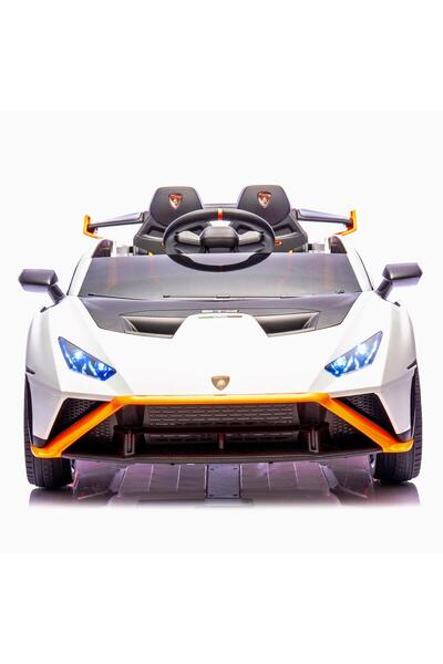Zumzeria Mașină electrică 12V Lamborghini Alba cu telecomandă