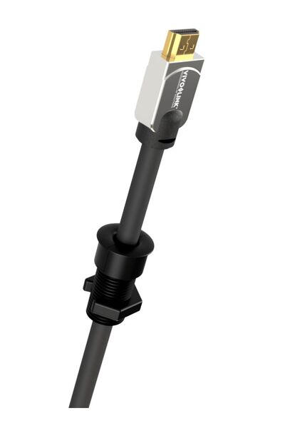VivoLink Soluție pentru cabluri prin birouri, negru, mare, până la 55mm