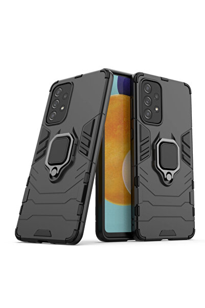Hurtel Carcasă hibridă rezistentă tip armură cu inel + Suport magnetic pentru...