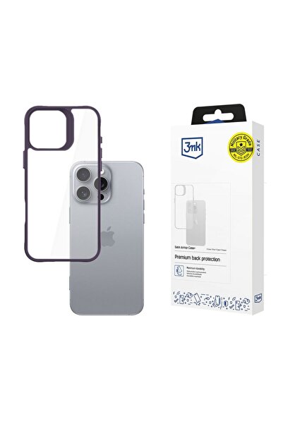 3MK Apple iPhone 16 Pro - Husă Satin Armor+ Mov