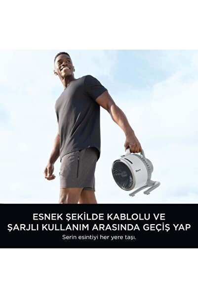 Shark Flexbreeze HydroGo Serinletici Buharlı Fan - Dove
