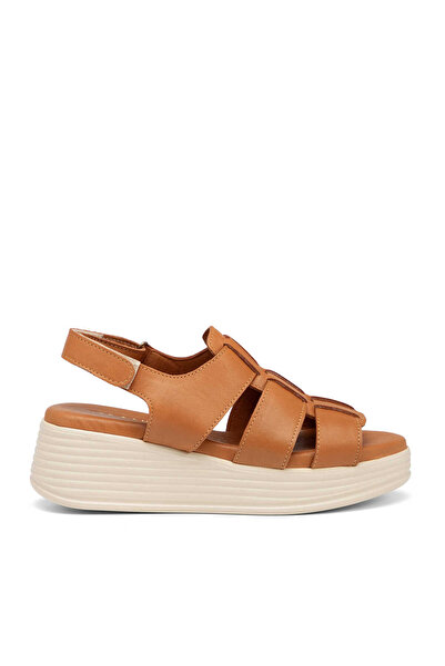 Tergan Taba Hakiki Deri Kadın Sandalet - K25Y1SN67987-A29