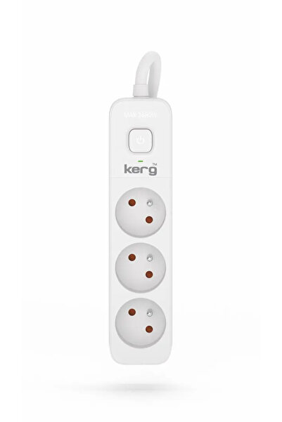 KERG M02382 PRZED≈ÅU≈ªACZ Z W≈ÅƒÑCZNIKIEM 3 GNIAZDA 16A 3680W KABEL 1.5M