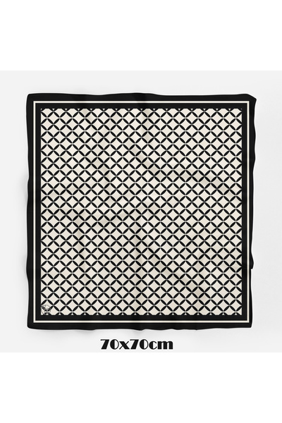 tuaipek Model Geometric Tip Fagure 70*70cm Bandană/Eșarfă