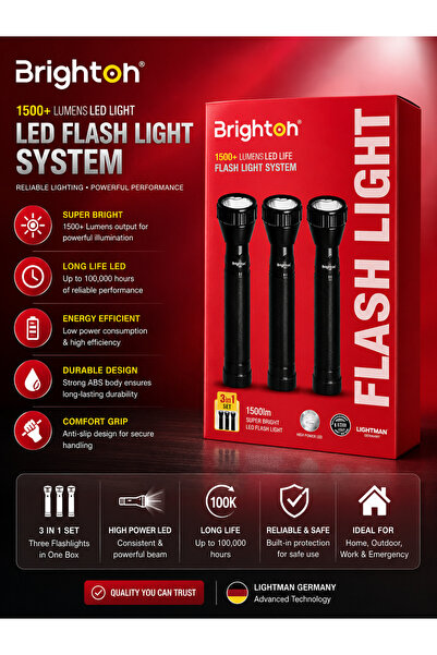 Brıghton LED Lamp with Rotating Body and Cool Daylight Beam – Long Life Perfo...