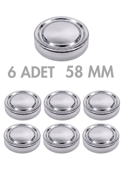 Milea 6 Adet Derin Gümüş Metal Ergo Bebek Mama Reçel Fıstık Ezmesi Kavanoz Ka...