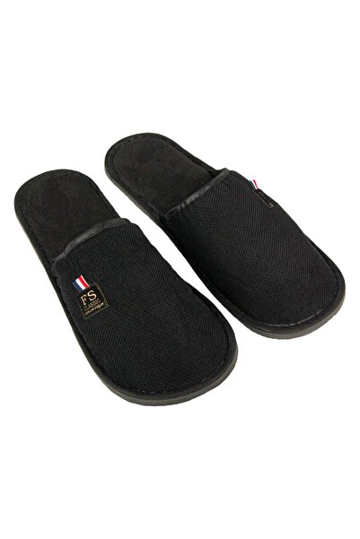 Zumzeria Black Winter Slippers for Men