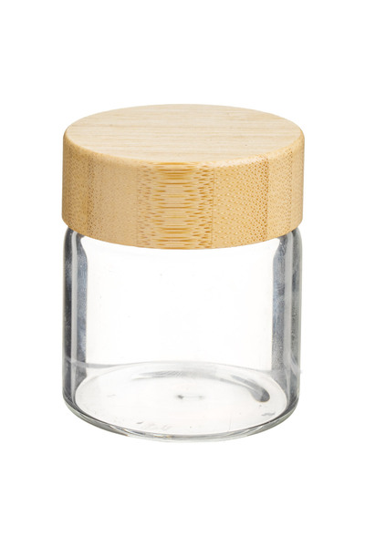 Zumzeria Borcan de sticlă cu capac de bambus 60ml