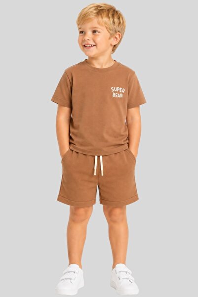 Haribo Set de tricou și pantaloni scurți din bumbac pieptănat cu imprimeu Sup...