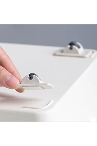 Zumzeria Self-adhesive Swivel Wheels White Plastic 4.7x2.4cm - 4pcs