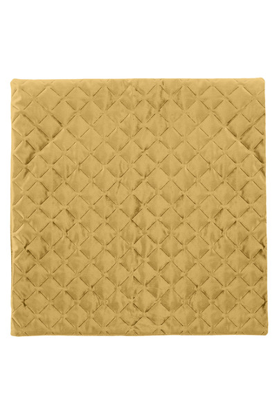 OEM Față de pernă decorativă de iarnă din catifea, galbenă, cu model romb, 45...