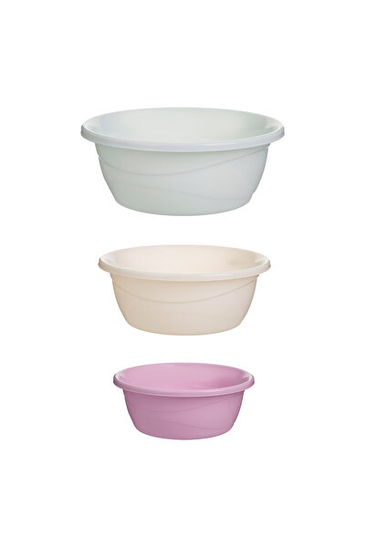 Zumzeria Pastel Color Plastic Bowls Set 1.5L/2.7L/4.5L - 3