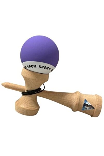 OEM Kendama japoneză Krom, din lemn, alb-violet mat, profesională