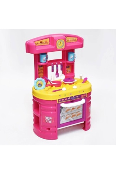 Zumzeria Peppa Kitchen with 13 Accessories for Kids