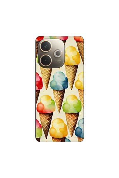 OEM Калъф за Oppo A5 Pro от силиконов гел TPU с десен на сладолед