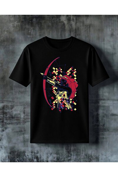 COMVİCHO Kizil Keman Ok Savasc Printed Oversize T-Shirt