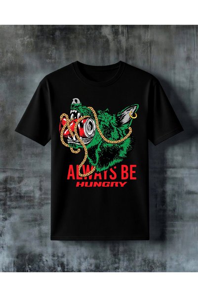 COMVİCHO Always Hungry Aciort Printed Oversize T-Shirt