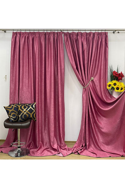 Liz Line Set doua draperii blackout, cu rejansa, 250x245cm, diverse culori, d...
