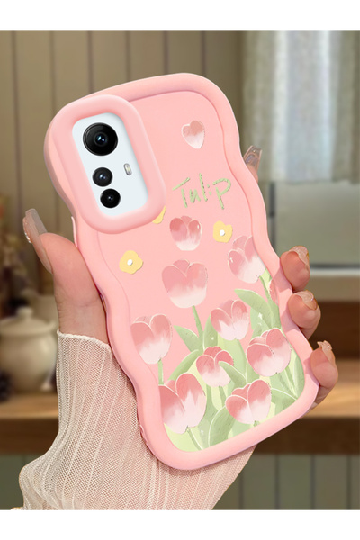 ucuc Redmi Note 12S Uyumlu Pembe Silikon Kılıf Kamera Korumalı Darbe Emici Ta...
