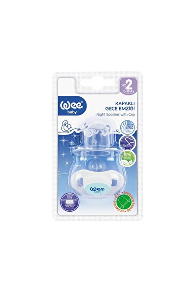 Wee Baby Suzeta silicon ortodontice nr 2 albastra, cod 784