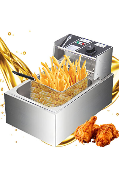 varioshop VarioShop Profesional ®   Friteuză electrică de 6L, 2500W, termosta...