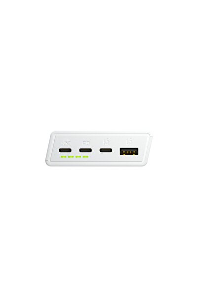 Greencell Powerbank PowerPlay 20S 20000mAh 22.5W 3x USB-C 1x USB-A alb