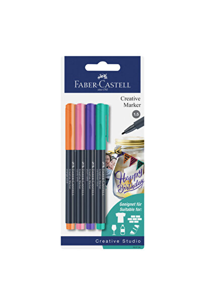 Faber Castell SET DE MARKERE CREATIVE 4 CULORI FABER-CASTELL