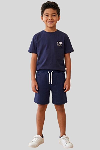 Haribo Boy's Super Bear Printed Combed Cotton T-Shirt Shorts Set