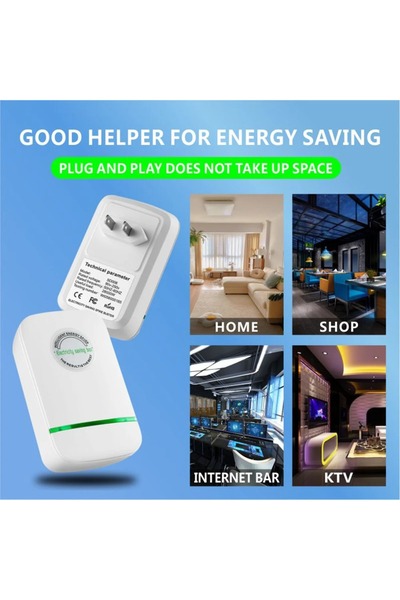 Choice EU White Electricity Saver Pro Power Energy Saving Device 90V-250V EU ...