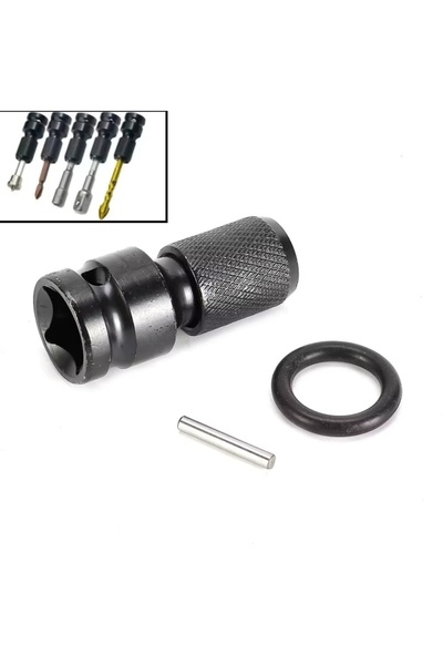 Choice Drill Chuck Converter Socket Adapter Hex Shank 1/2"Drive To 1/4" Impac...