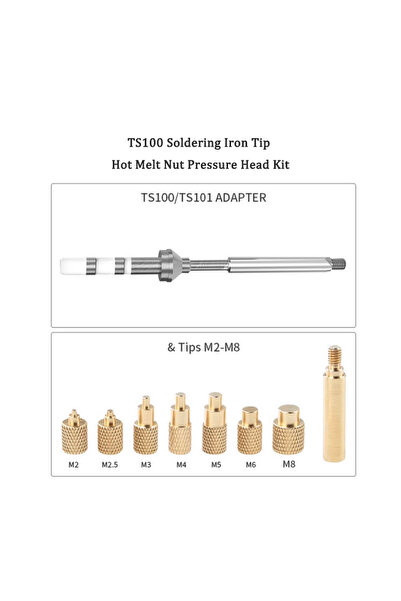 Choice3 TS100 TIP SET 3D Printed Hot Melt Insert Nut With M2 M2.5 M3 M4 M5 M6...