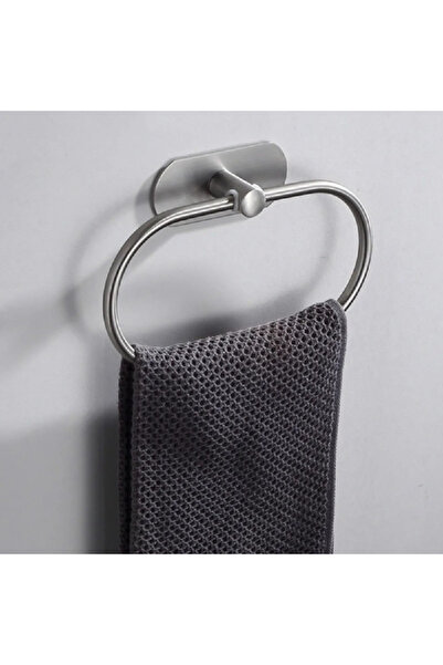 Choice1 Silver Stainless Steel Self-Adhesive Towel Holder Bathroom Towel Rack...