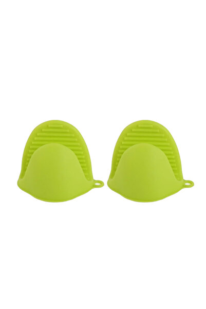 Choice1 Green 2Pcs Oven Gloves Silicone Heat Resistant Cooking Pinch Mitts Po...