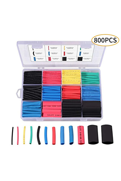 Choice1 800pcs box Heat Shrink 2:1 Electric Insulation Tube Kit 45mm Flame Re...