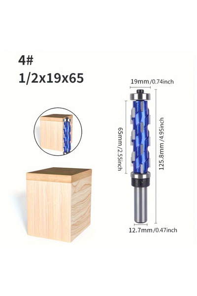 Choice 12.7mmx65mm Carbide Milling Cutter 12mm 1/2" Shank Flush Carbide End M...