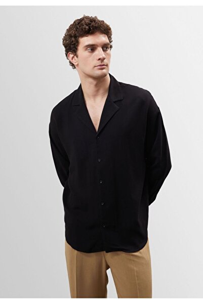 S13 Store Apaş Yaka Oversize Erkek Gömlek