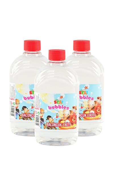 Star Bubbles 3 ad 500 Ml Köpük Baloncuk ve Köpük Tabancası Likiti