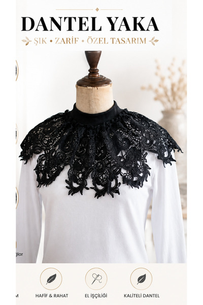 PL Black Neck Collar Vintage Collar